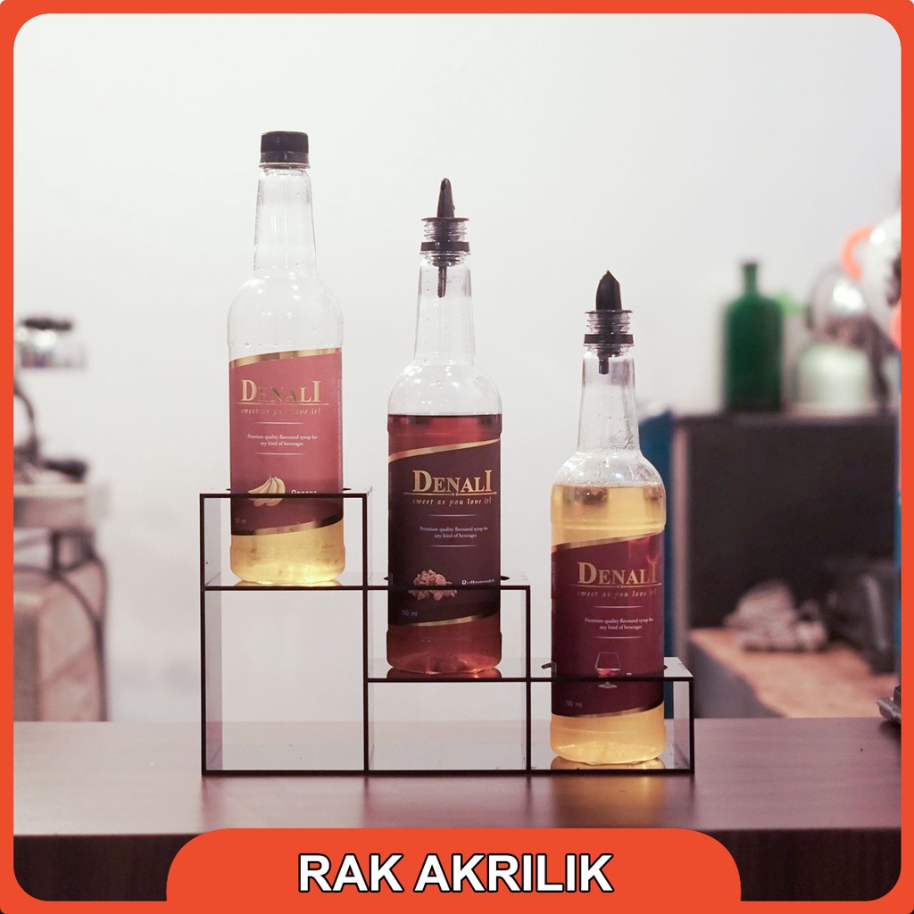 Jual Rak Display Akrilik Botol Sirup Isi 3 Shopee Indonesia