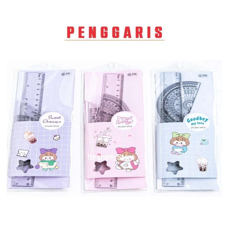 Jual Penggaris Set Lengkap Penggaris Set Lengkap Murah Premium Murah