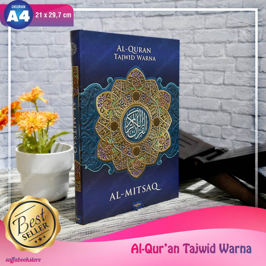 Jual Custom Nama Al Quran Besar Tajwid Warna Non Terjemah Al Mitsaq A