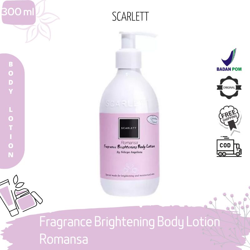 Jual Scarlett Fragrance Hand Body Whitening Cream Romansa Ml