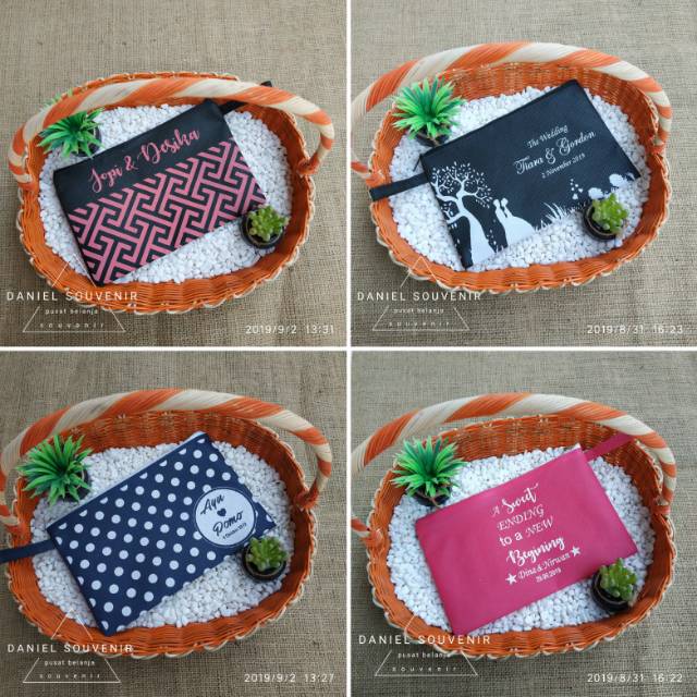 Jual Dompet Souvenir Pernikahan Undangan Ucapan Terima Kasih Wedding