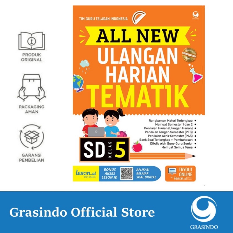 Jual ALL NEW Ulangan Harian Tematik SD MI Kelas 5 Shopee Indonesia