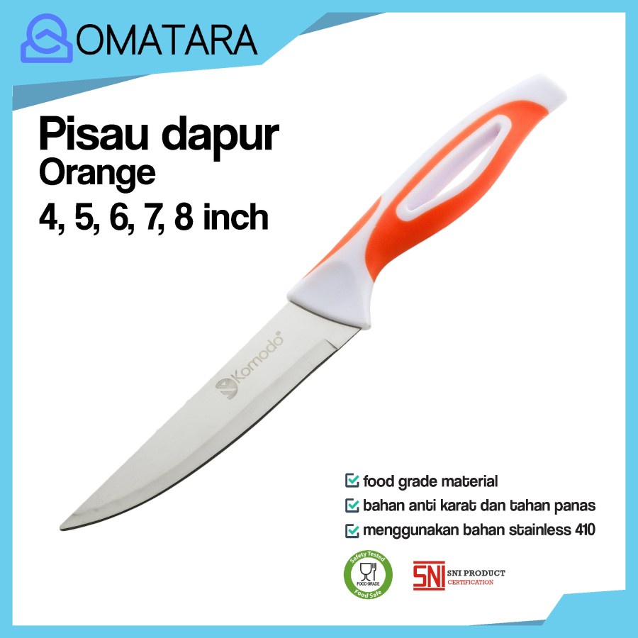 Jual KOMODO PISAU DAPUR PISAU BUAH STAINLESS STEEL UK 4 5 INCH