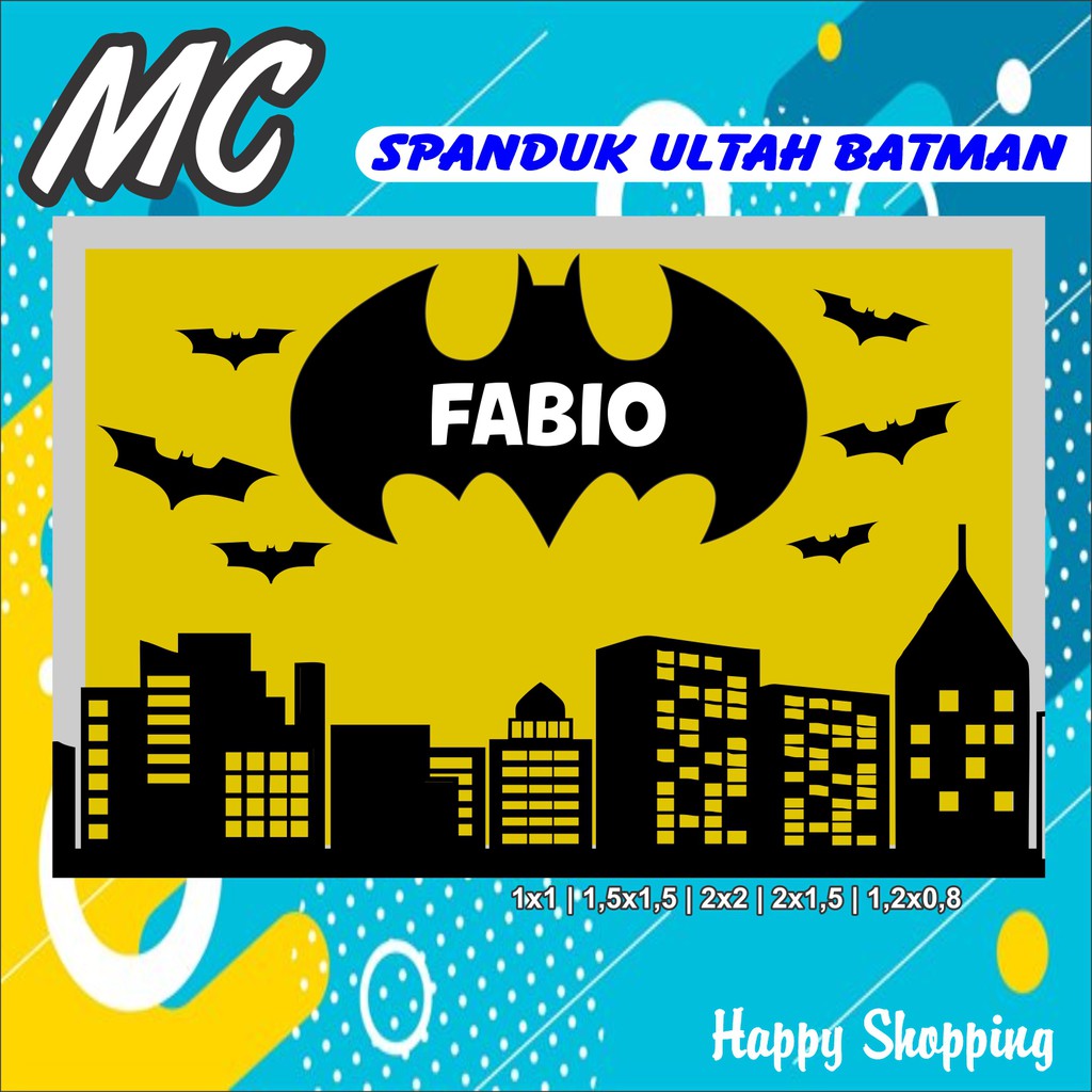 Jual Spanduk Ulang Tahun Batman Shopee Indonesia