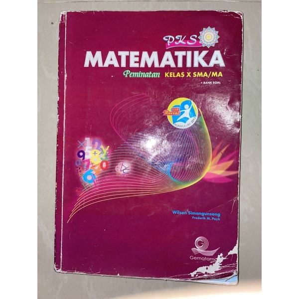 Jual Buku Cetak Matematika Wajib Minat Peminatan Pks Kelas X Kelas