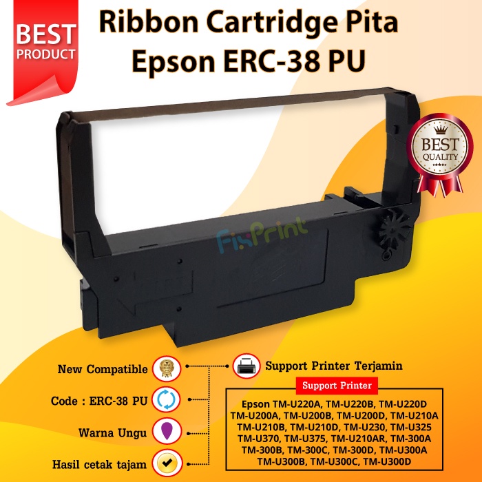 Jual Ribbon Cartridge Compatible Pita Epson ERC 38 B ERC38 TMU220 Black