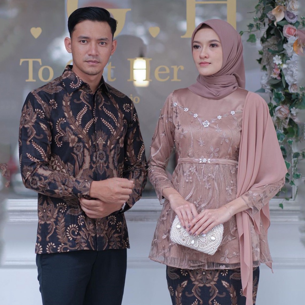 Jual BATIK COUPLE TERMURAH Batik Couple Lebaran Zahira Kebaya Modern