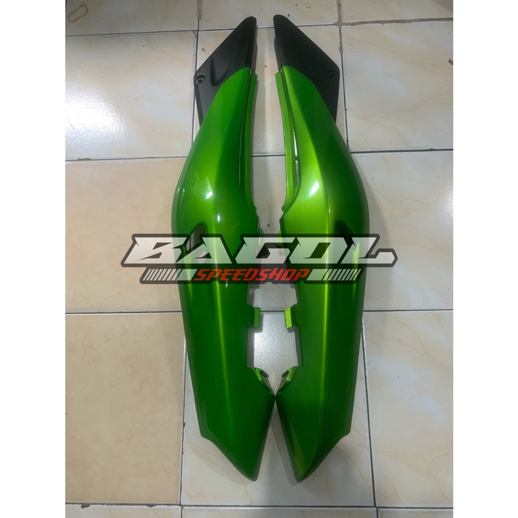 Jual Cover Body Belakang Kiri Kanan Hijau Metalik Ninja Rr Old Zx