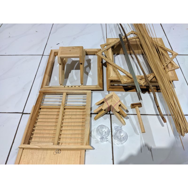 Jual Sangkar Burung Pleci Pcmi Kayu Jati Shopee Indonesia