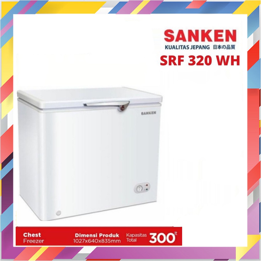 Jual Sanken Chest Freezer Srf Wh Shopee Indonesia