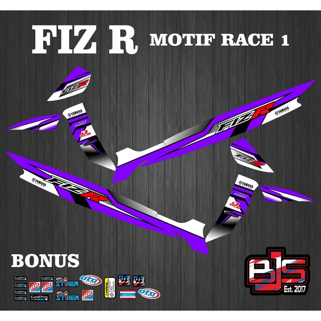 Jual COD Striping Sticker Stiker Polet Lis Yamaha Fiz R F1zR F1z R