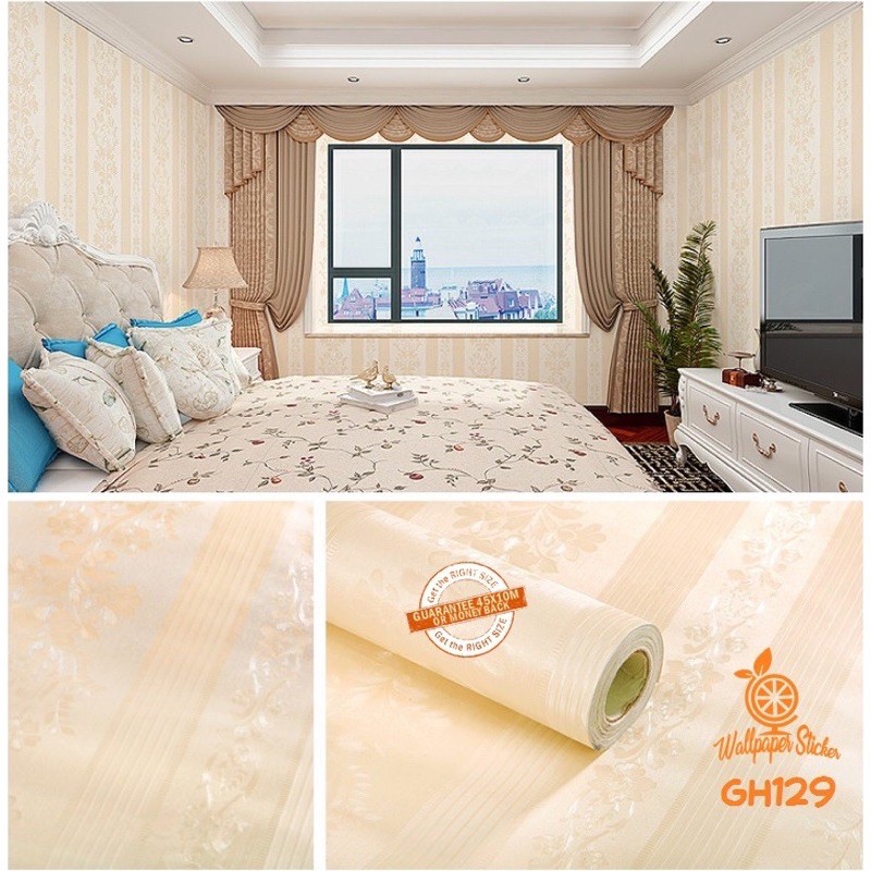 Jual WALLPAPER DINDING GH 45 CM X 9 M WALLPAPER DINDING B STICKER