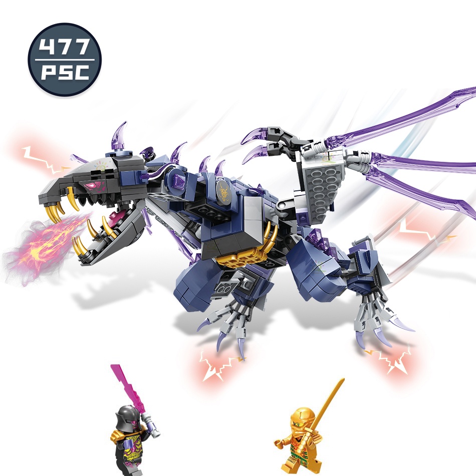 Jual 477pcs Set Mainan Balok Bangunan Lego Ninjago Evil Dragon Untuk