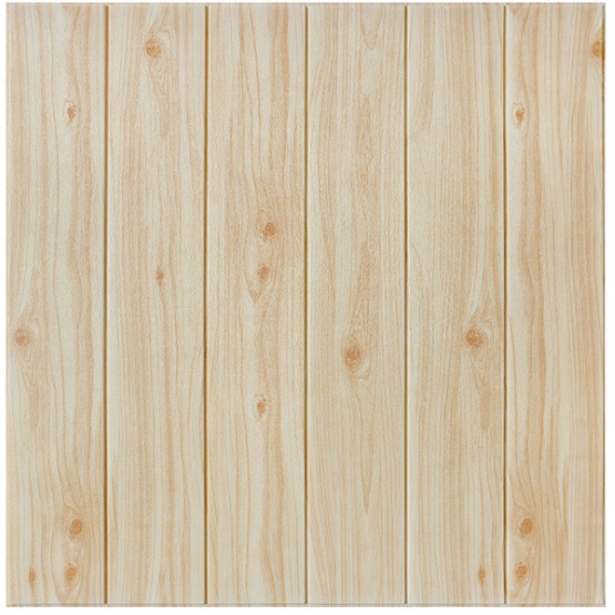 Jual COD Wallpaper Dinding 3D Motif Kayu Wood Foam Walpaper Dinding