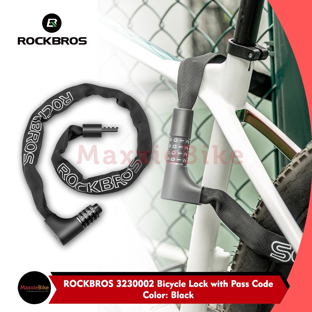 Jual Rockbros Kunci Gembok Sepeda Bike Bicycle Double Unlock