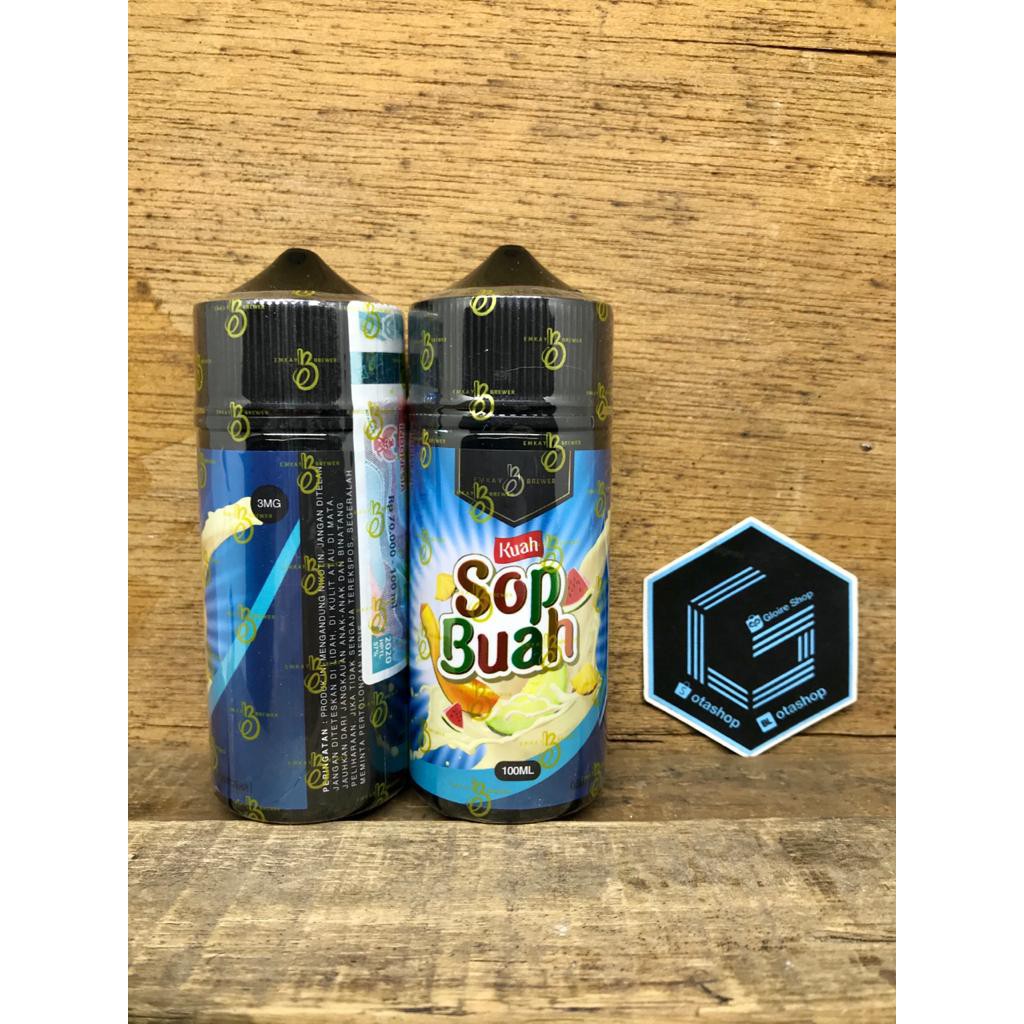 Jual Kuah Sop Buah By Emkay Brewer 100ml 3mg 6mg Liquid Vape Pita Cukai