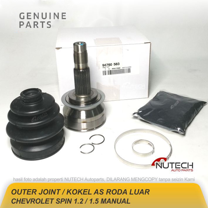 Jual Outer Cv Joint Kokel As Roda Luar Chevrolet Spin Manual