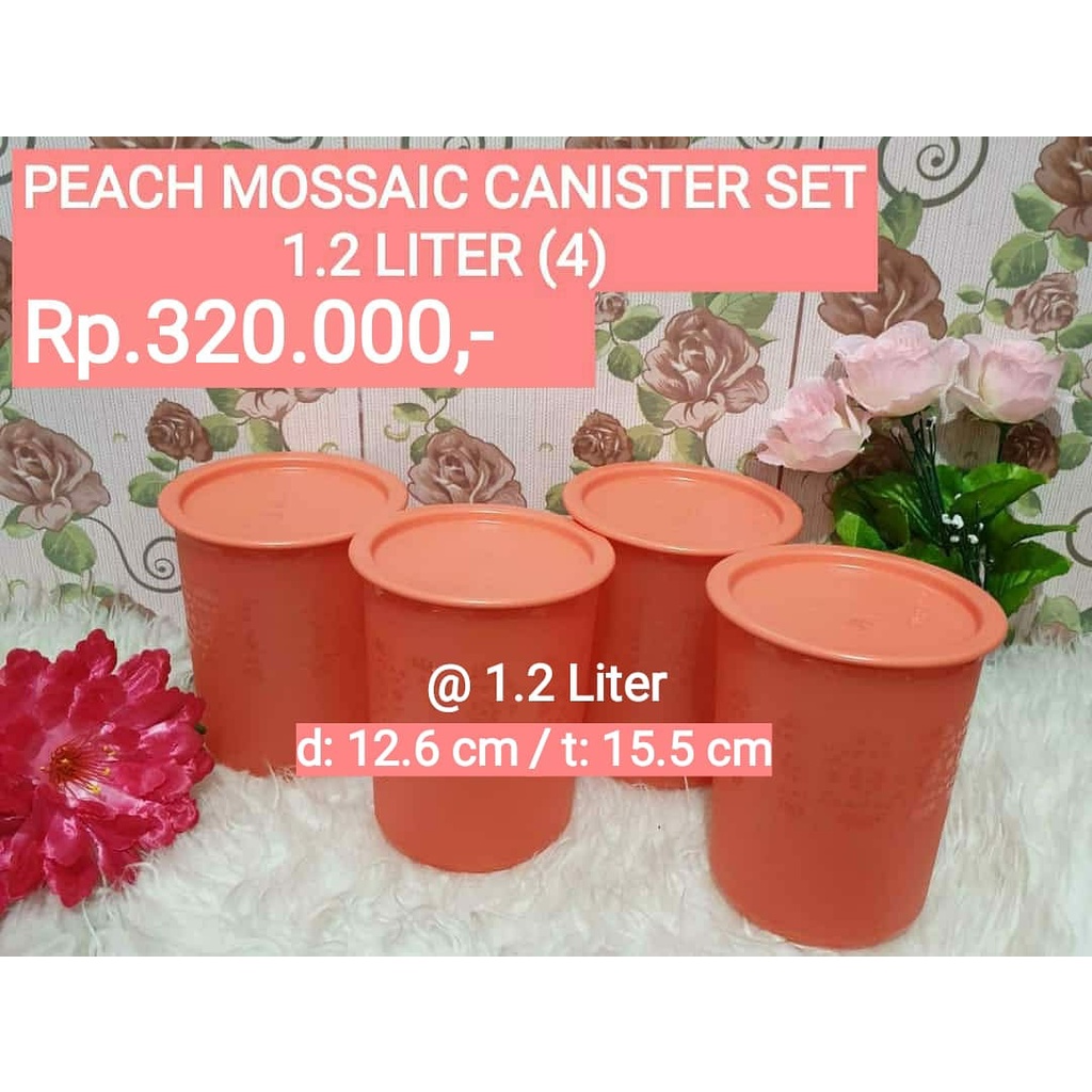 Jual Small Mosaic Canister Collection 1 2L Toples Tupperware