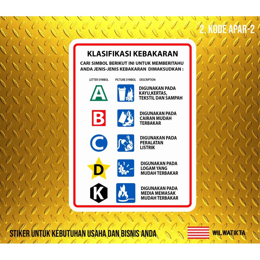 Jual Sticker Safety Sign Apar Alat Pemadam Ringan Shopee Indonesia