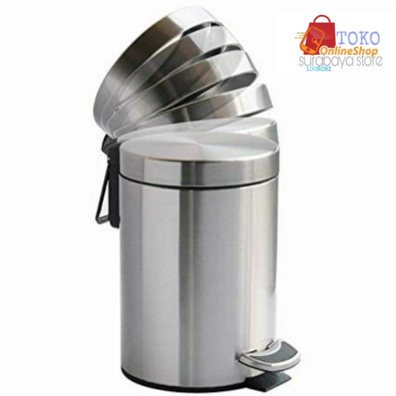 Jual Trash Bin Pedal Bin Tempat Sampah Injak Stainless Steel Informa