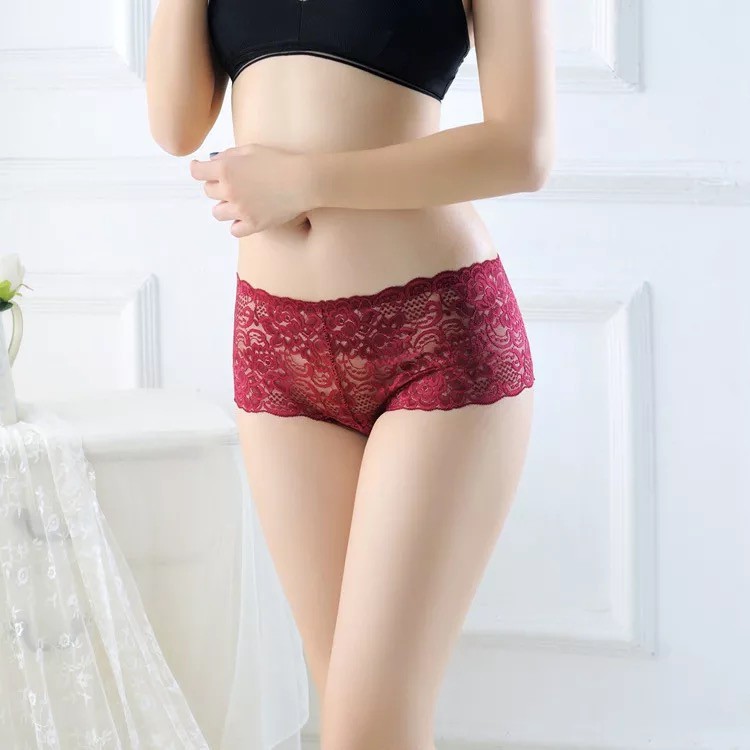 Jual Cod Celana Dalam Wanita Sexy Transparan Boxer Seamless G String