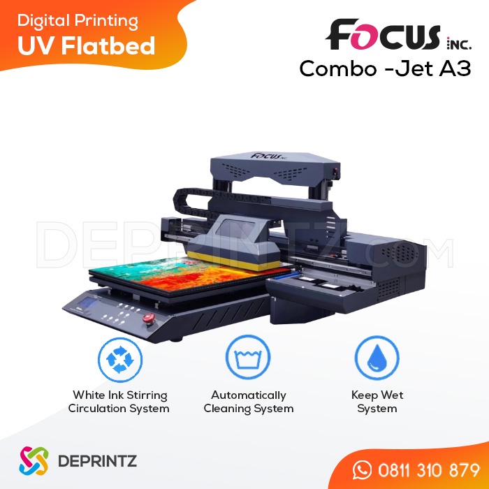 Jual Mesin Printer Uv Flatbed Focus Combo Jet A Murah Dan Terbaik