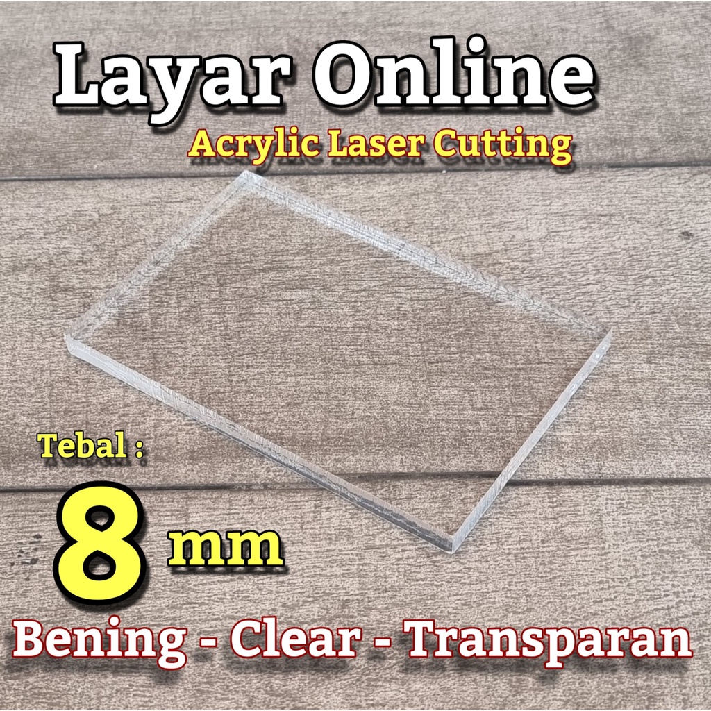 Jual Acrylic Mm Bening Custom Bebas Potongan Akrilik Mm Kustom Laser