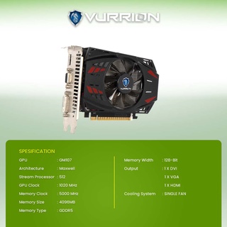 Jual VGA VURRION GTX 750TI 4GB DDR5 128Bit GAMING VGA ORI Shopee