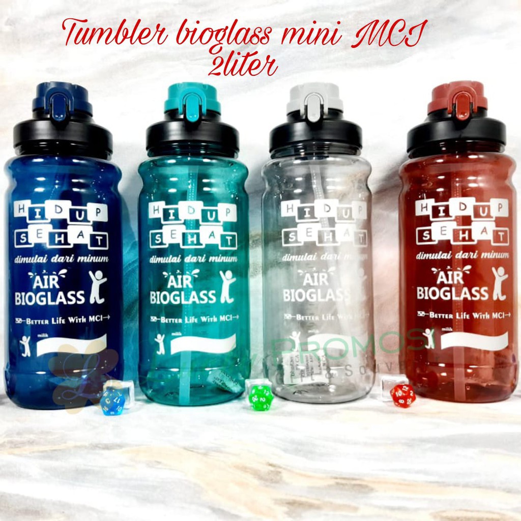 Jual Tumbler Bioglass Mini MCI Botol Minum 2liter Botol Minum Jumbo