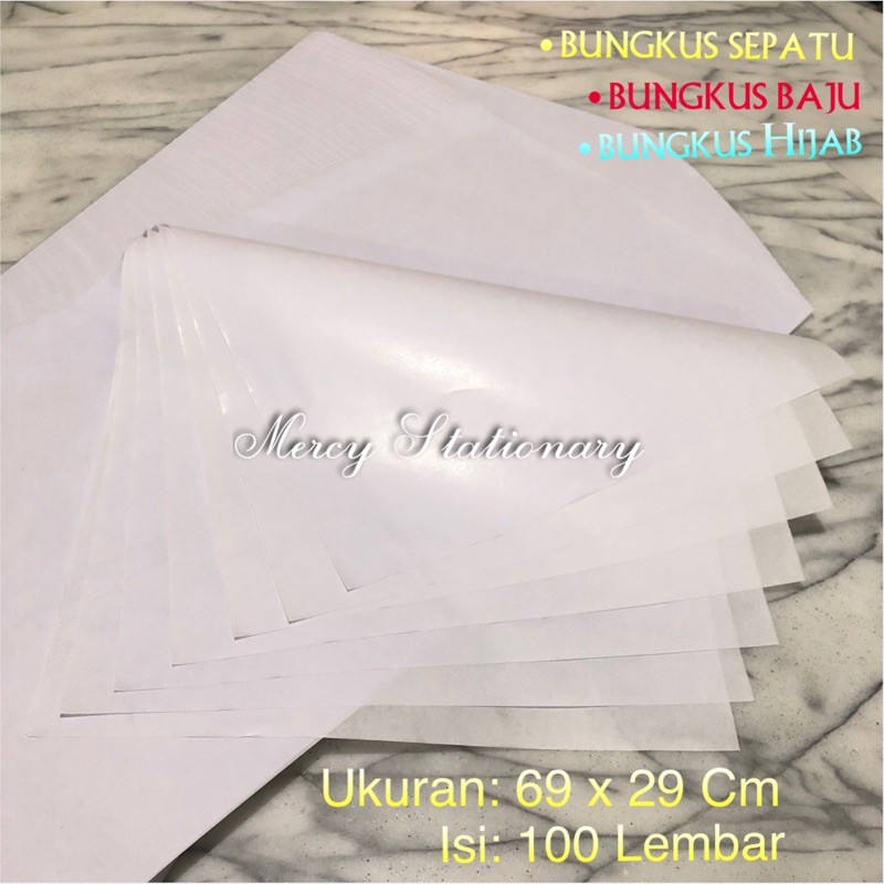 Jual Lembar Kertas Doorslag Doslag Kertas Bungkus Sepatu Kertas