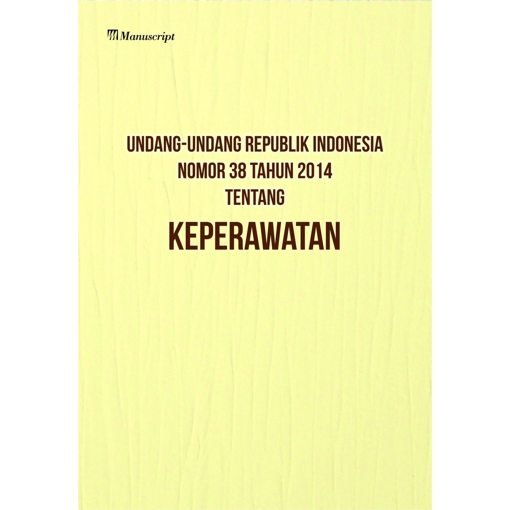 Jual Buku Undang Undang Republik Indonesia Nomor 38 Tahun 2014 Tentang