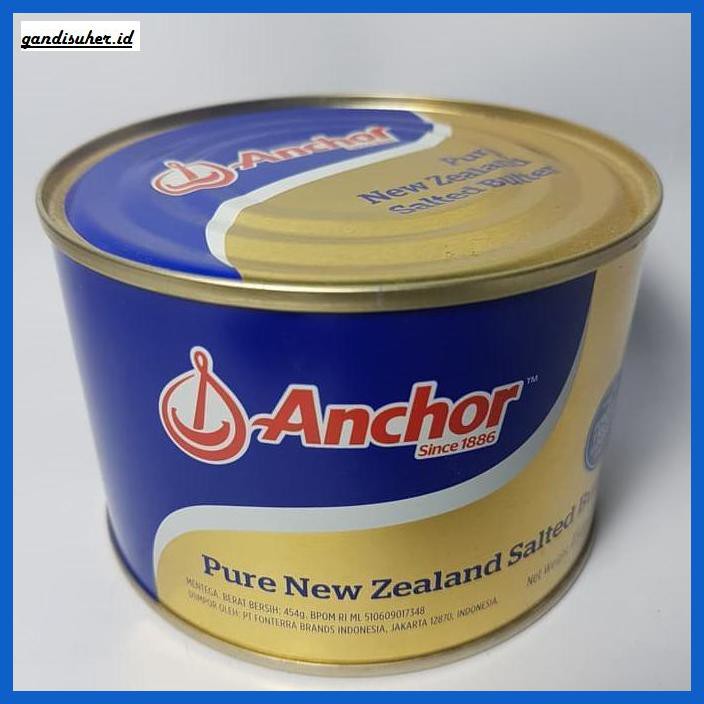 Jual Rettubagetnem Anchor Salted Butter Gr Mentega Asin Kaleng