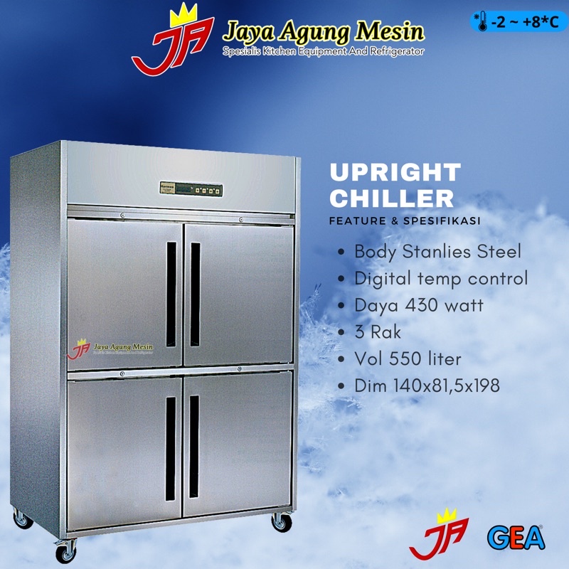 Jual Upright Chiller Gea Type M Rw U Hhhh Upright Chiller Gea Pintu