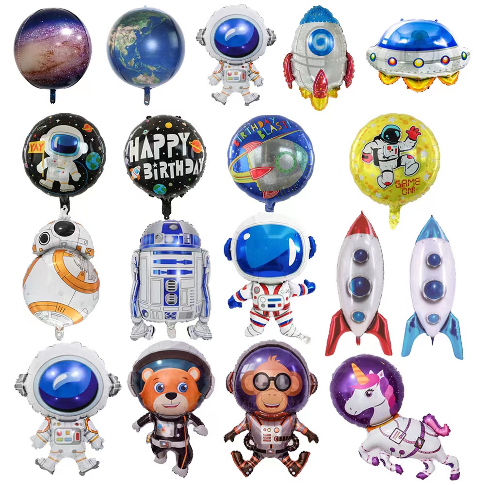 Jual Balon Kartun Balon Foil Tema Astronot Balon Balon Huruf Balon