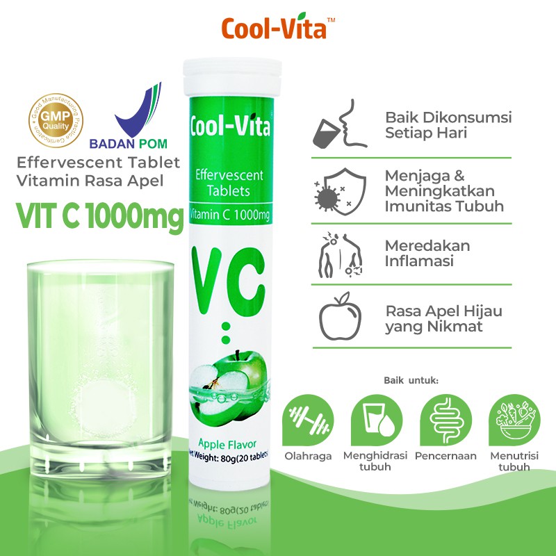 Jual Coolvita Vitamin C Mg Zinc Effervescent Isi Tablet