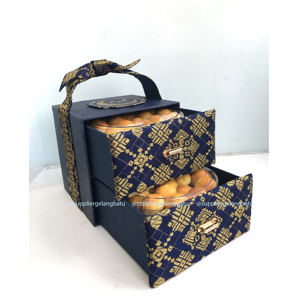 Jual Box Saja Box Kue Kering Toples Gram Bahan Songket Laci