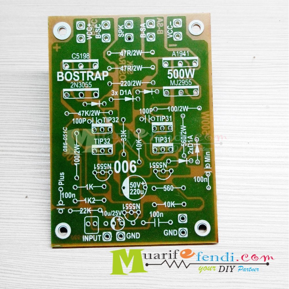 Jual Pcb Power Amplifier Micro Tef Watt Bostrap V Shopee Indonesia