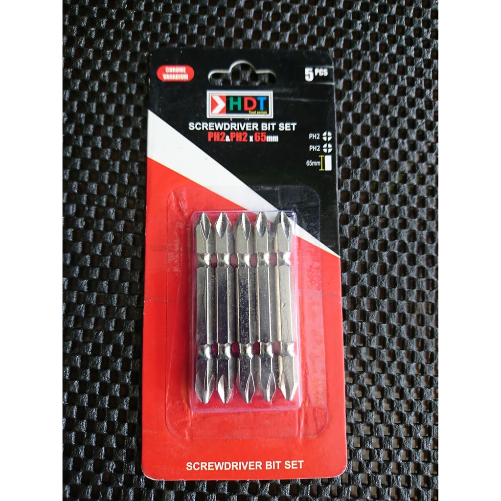 Jual HDT Mata Obeng Angin Set 5 Pcs Plus Plus PH2 Gypsum Screwdriver