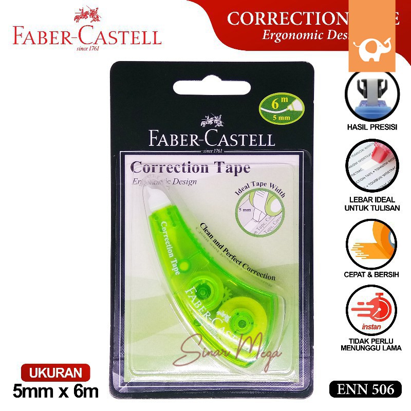 Jual Faber Castell Correction Tape Enn Tip Ex Pita Kertas