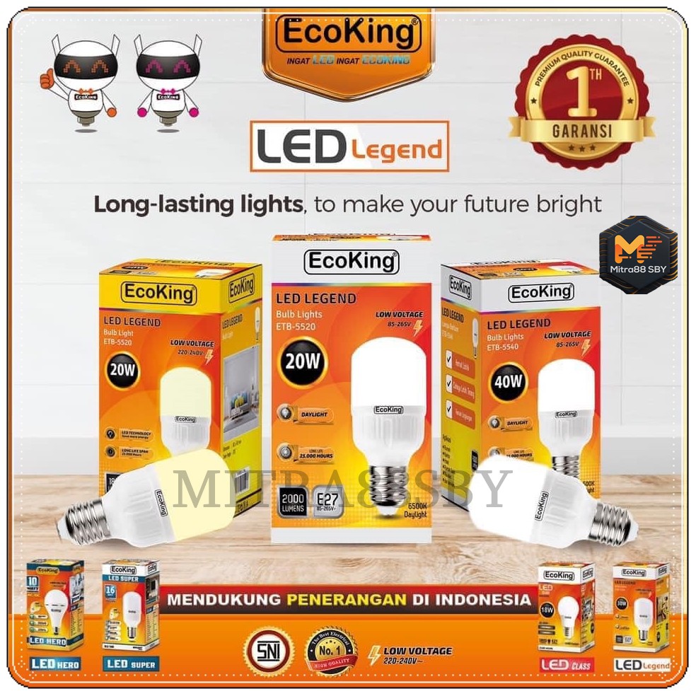 Jual Mitra Sby Lampu Led Tbulb Murah Legend Ecoking Shopee Indonesia