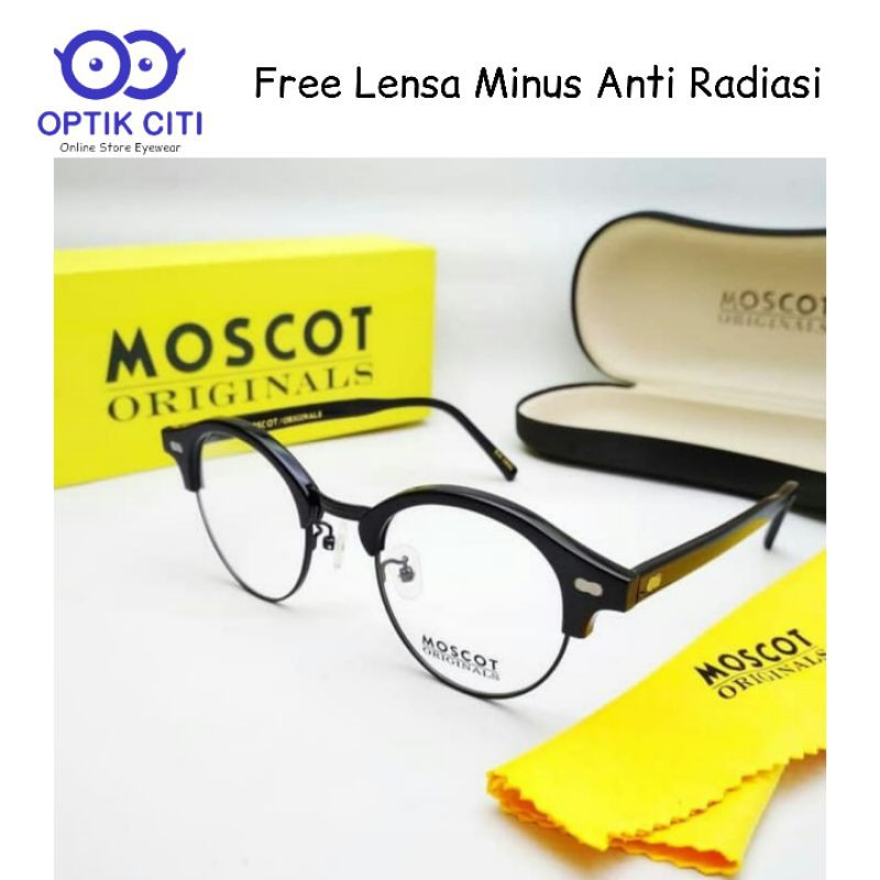 Jual MOSCOT AIDIM FRAME KACAMATA PRIA MOSCOT GRADE ORIGINAL FREE