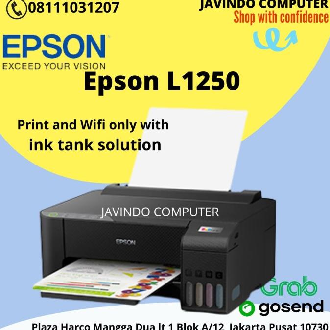 Jual Epson Ecotank L1250 A4 Wi Fi Ink Tank Printer Belisariahenia