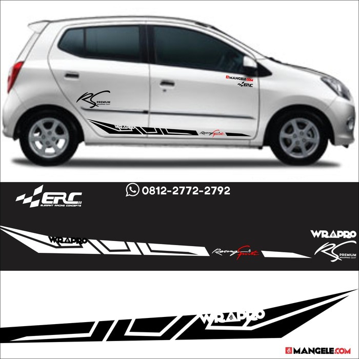 Jual Cutting Sticker ERC Stiker Mobil Striping Mobilio Calya Ignis