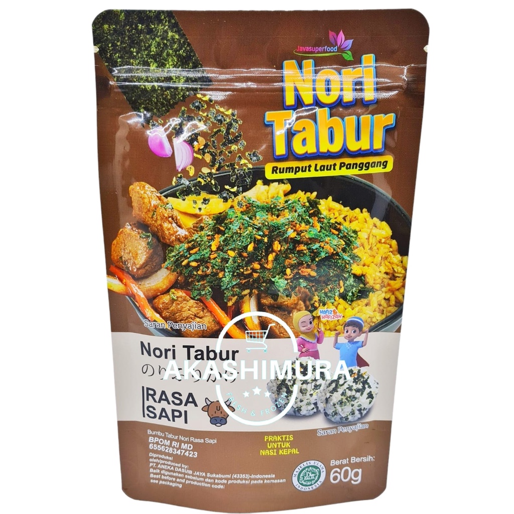 Jual Nori Tabur Rumput Laut Panggang Rasa Sapi Gr Shopee Indonesia