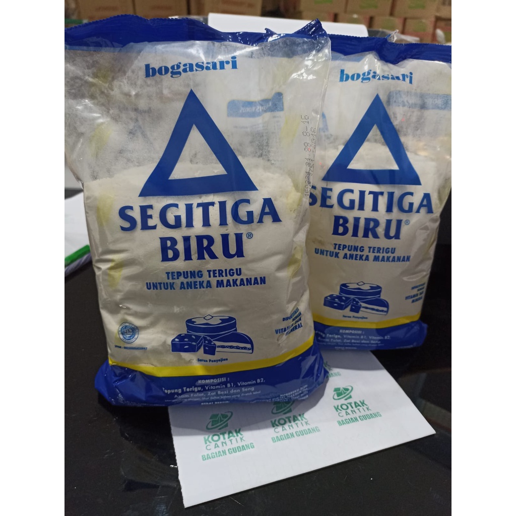 Jual TEPUNG TERIGU BOGASARI SEGITIGA BIRU KEMASAN 1 KG Shopee Indonesia