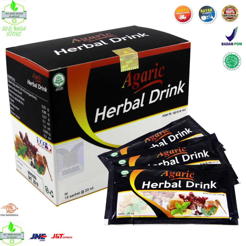 Jual Minuman Kesehatan Agaric Herbal Drink NASA Original Shopee Indonesia