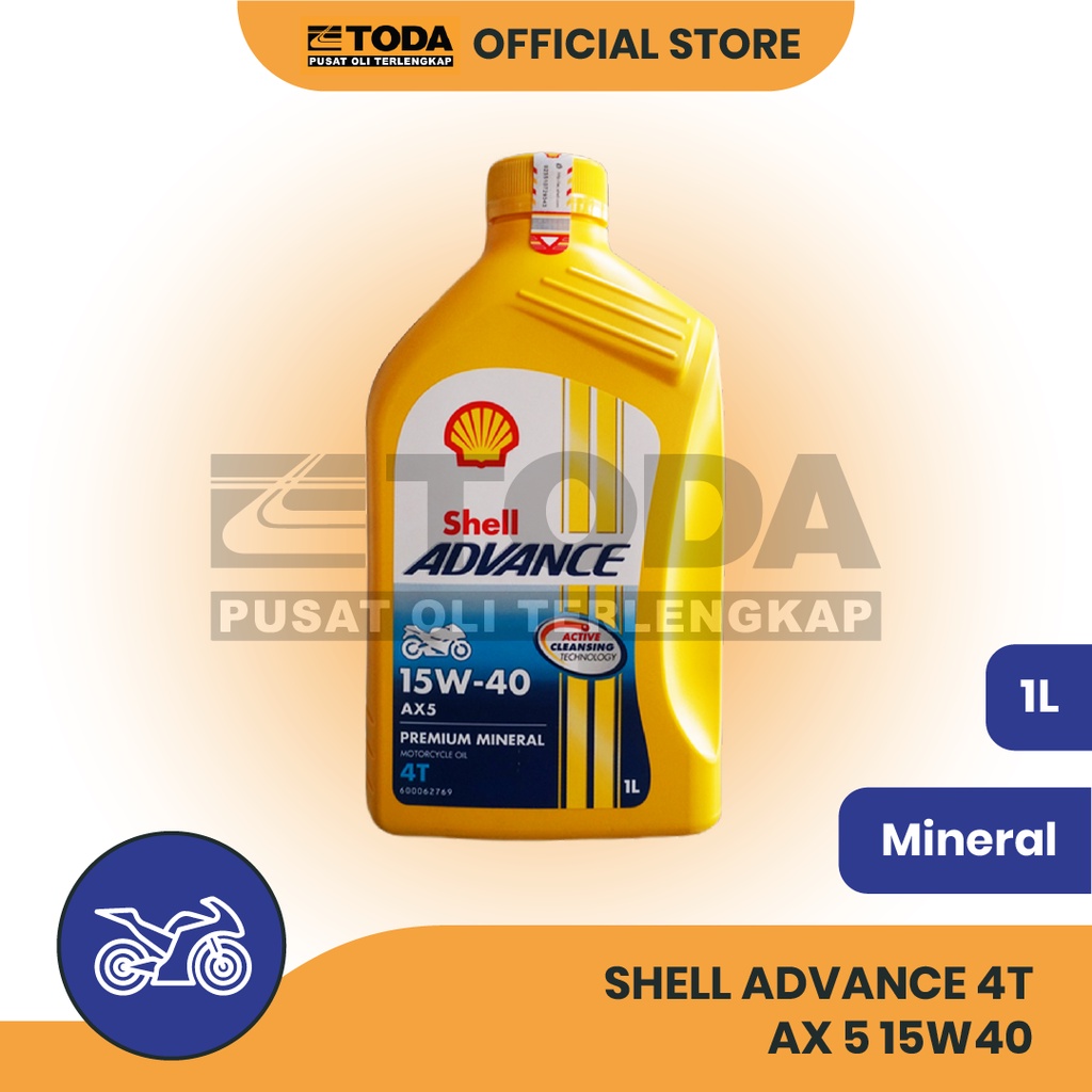 Jual Oli Motor Shell Advance Ax W L Original Oli Mesin Motor