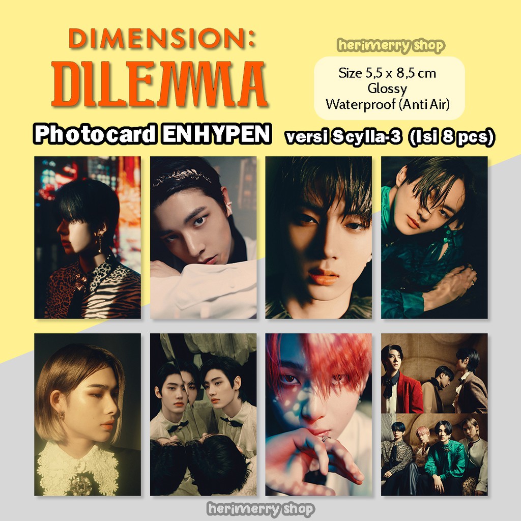 Jual Isi Pcs Photocard Enhypen Dimension Dilemma Kpop Kartu Foto