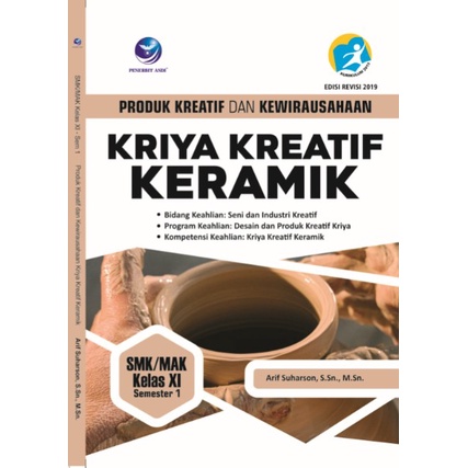 Jual Buku Produk Kreatif Dan Kewirausahaan Kriya Kreatif Keramik SMK