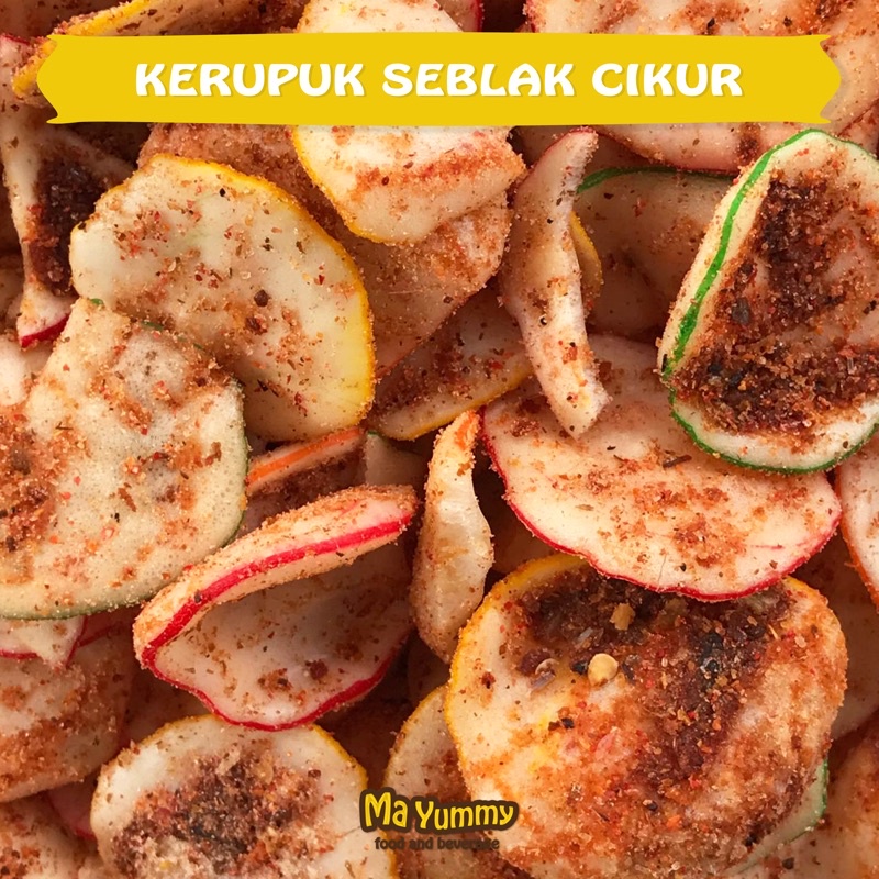 Jual KERUPUK SEBLAK CIKUR 250gr IKAN TENGGIRI SNACK KILOAN CEMILAN